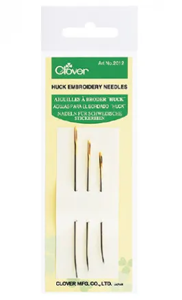 Clover Broderinåler Bøyd Spiss 3 Størrelser 3 stk