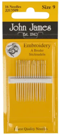 John James Broderinåler Størrelse 9 - 16 stk