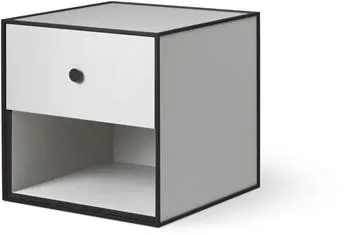 Audo Frame 35 med 1 skuff 35X35X35 lysegrå